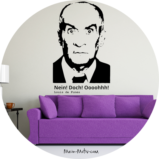 Wandtattoo Louis de Funes - Zitat