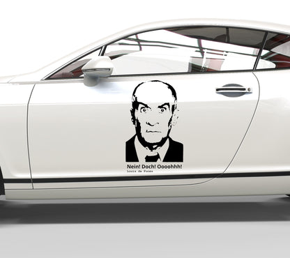 Autoaufkleber Louis de Funes - Zitat