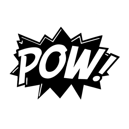 Autoaufkleber POW - Roy Lichtenstein