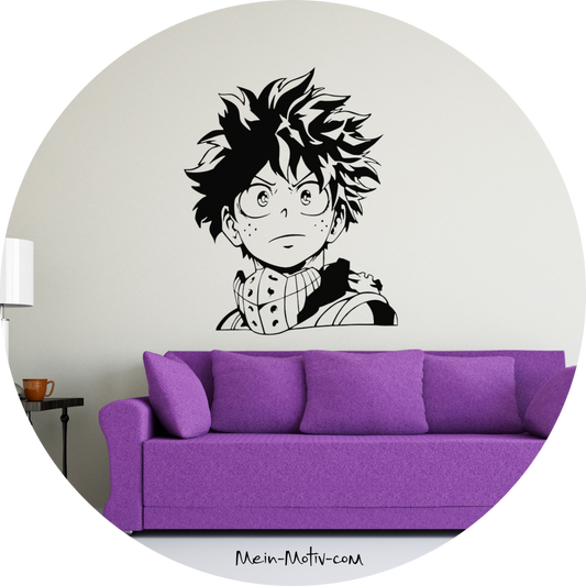 Wandtattoo My Hero Academia - Izuku Midoriya - Deku