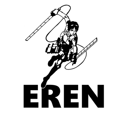 Autoaufkleber Attack on Titan - AOT - Eren Jäger