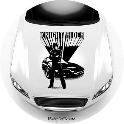 Autoaufkleber Knight Rider - David Hasselhoff