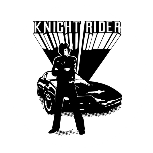 Autoaufkleber Knight Rider - David Hasselhoff