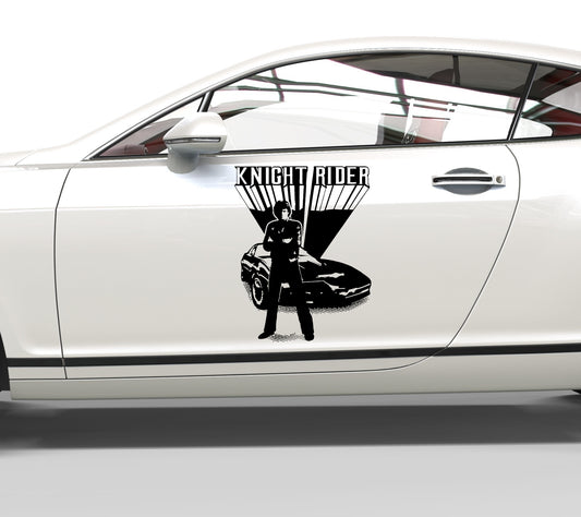 Autoaufkleber Knight Rider - David Hasselhoff