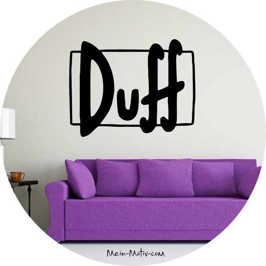 Wandtattoo Duff Beer