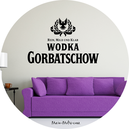 Wandtattoo Wodka Gorbatschow