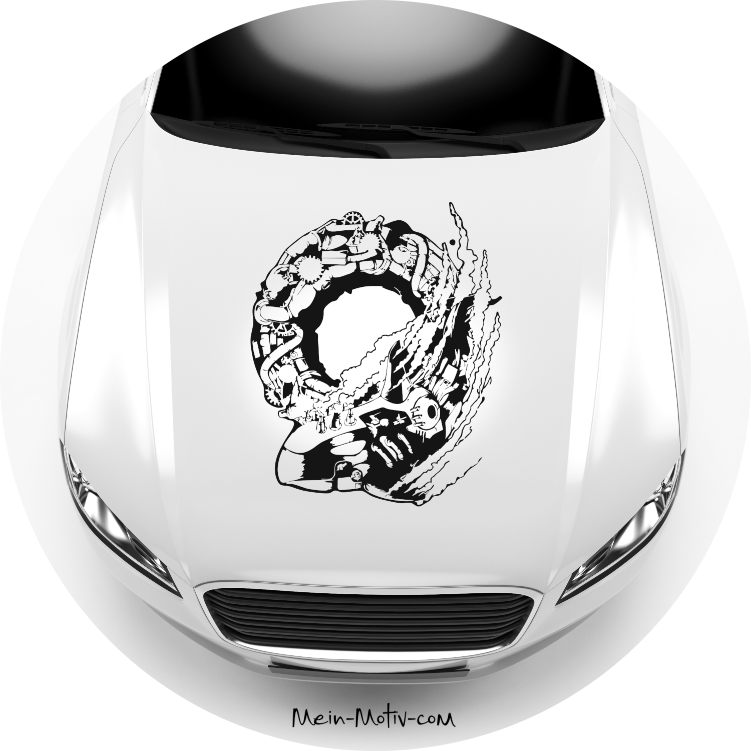 Autoaufkleber Steampunk Orca