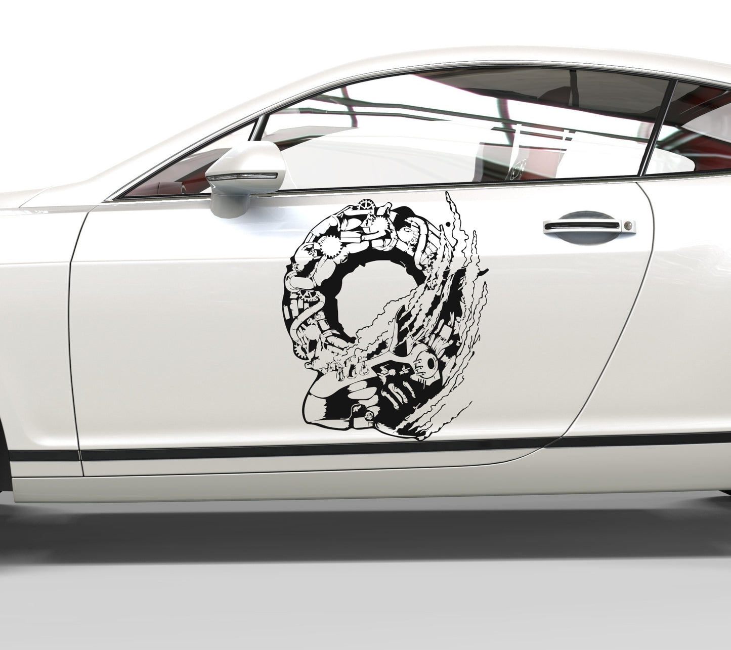 Autoaufkleber Steampunk Orca