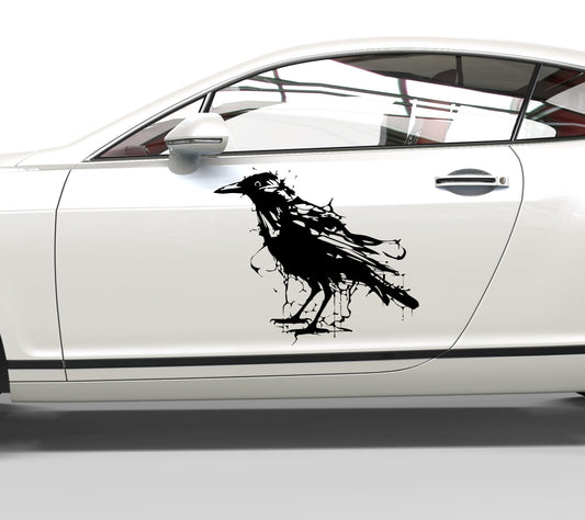 Autoaufkleber Krähe abstrakt