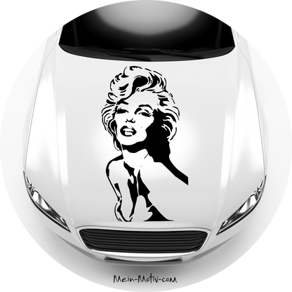 Autoaufkleber Marilyn posierend