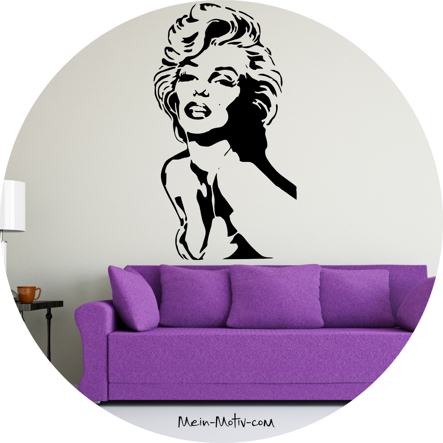 Wandtattoo Marilyn posierend