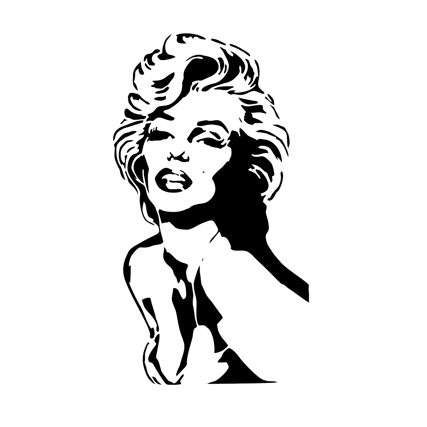 Wandtattoo Marilyn posierend
