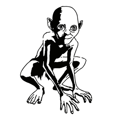 Autoaufkleber Gollum
