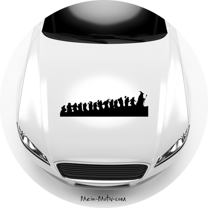 Autoaufkleber Hobbit Silhouette