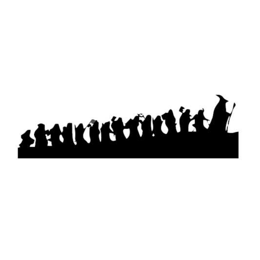 Wandtattoo Hobbit Silhouette