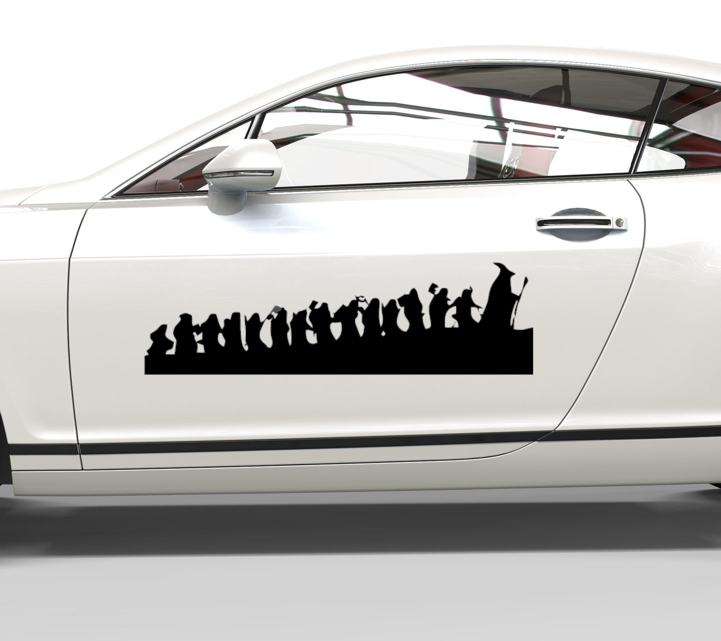 Autoaufkleber Hobbit Silhouette