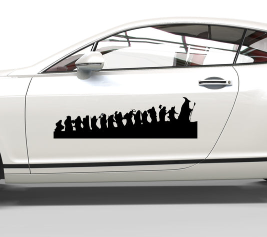 Autoaufkleber Hobbit Silhouette