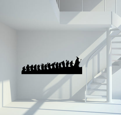 Wandtattoo Hobbit Silhouette