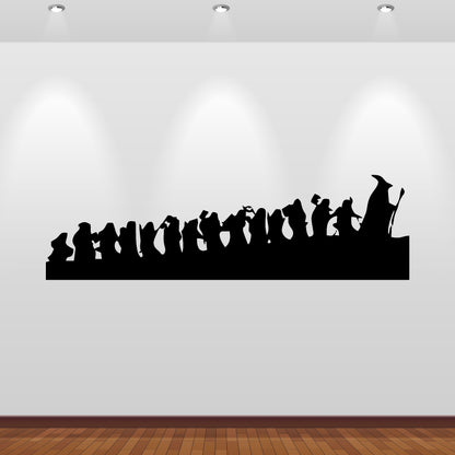 Wandtattoo Hobbit Silhouette