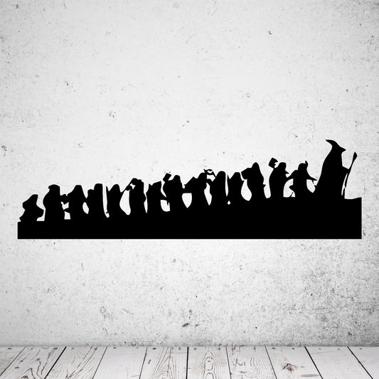 Wandtattoo Hobbit Silhouette
