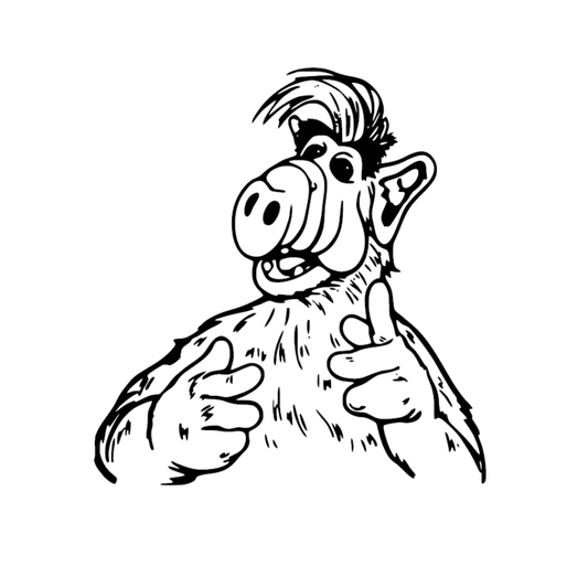 Autoaufkleber Alf