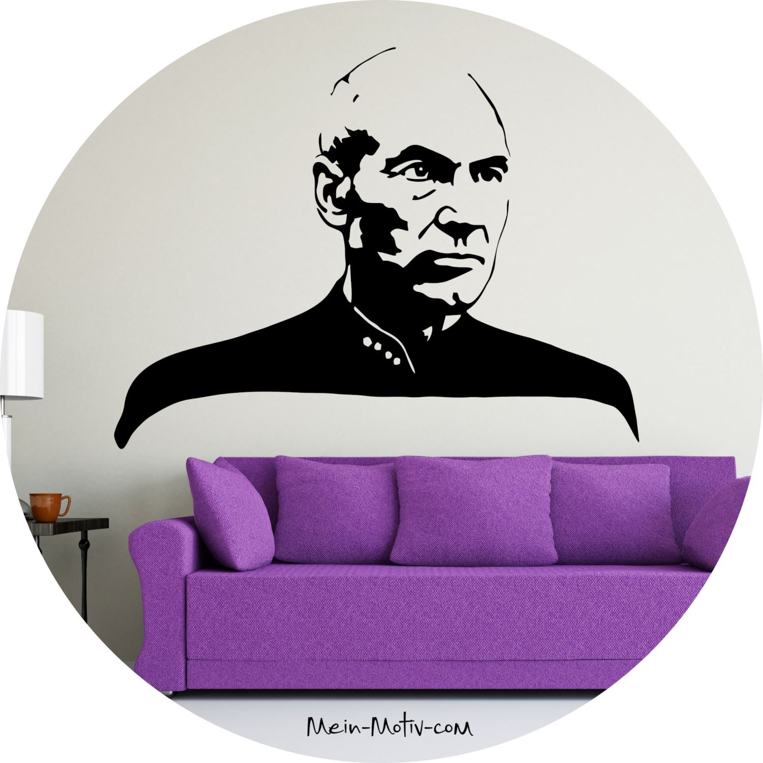 Wandtattoo Star Trek Picard Jean-Luc Picard