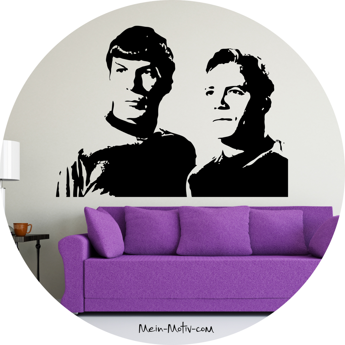 Wandtattoo Star Trek James T. Kirk und Spock