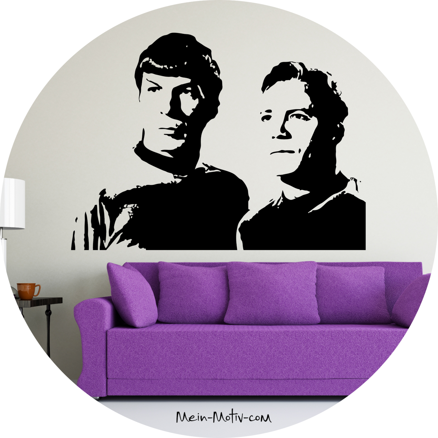 Wandtattoo Star Trek James T. Kirk und Spock