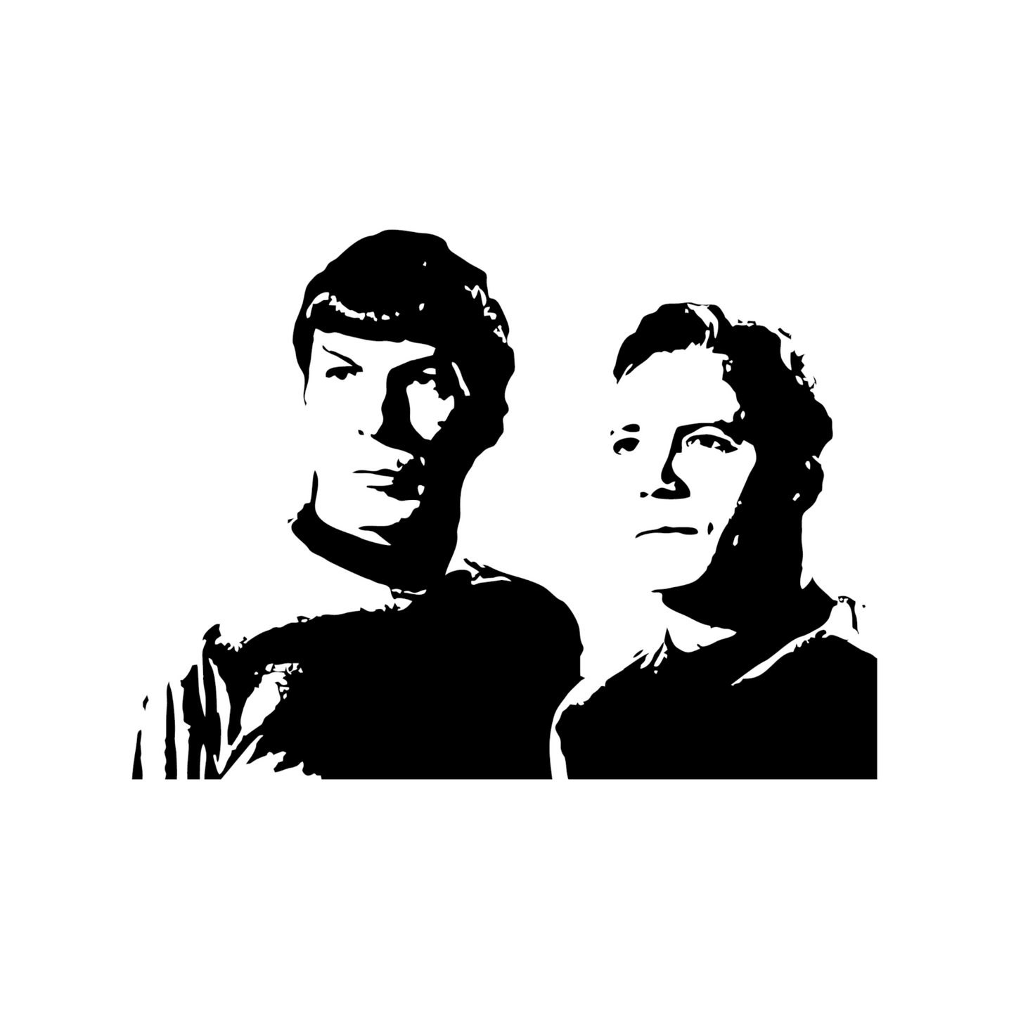 Wandtattoo Star Trek James T. Kirk und Spock
