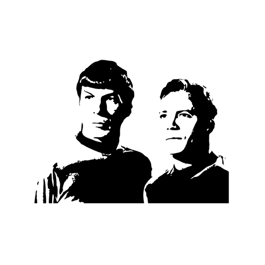 Wandtattoo Star Trek James T. Kirk und Spock