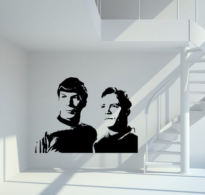 Wandtattoo Star Trek James T. Kirk und Spock