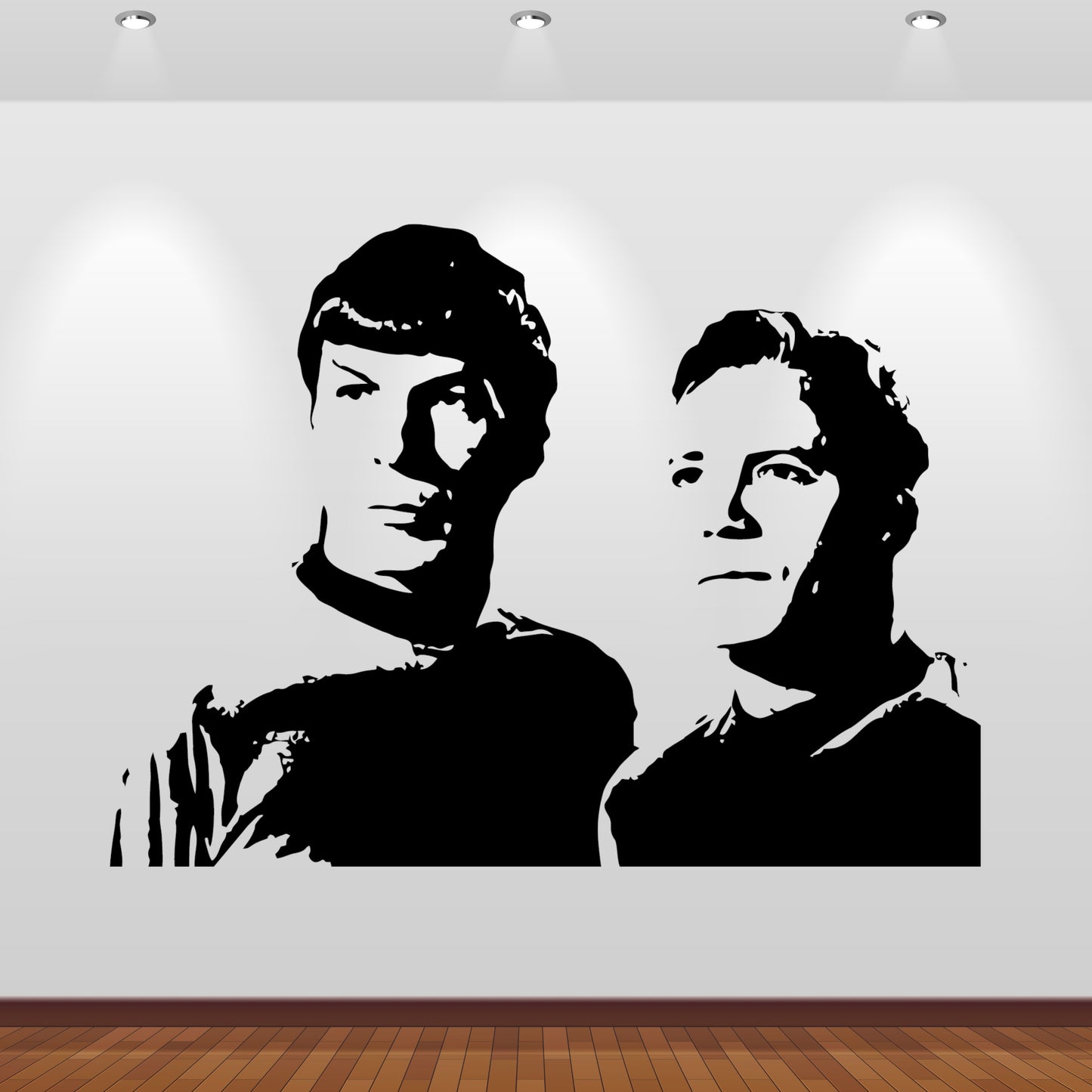 Wandtattoo Star Trek James T. Kirk und Spock