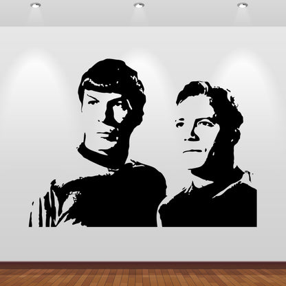 Wandtattoo Star Trek James T. Kirk und Spock