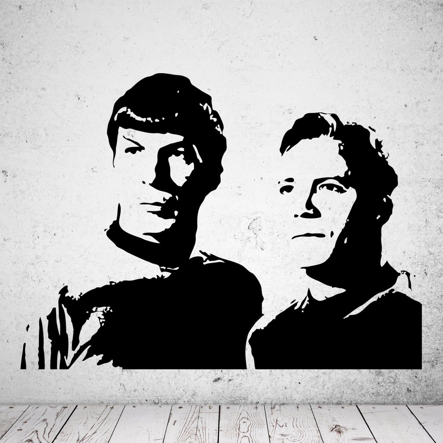 Wandtattoo Star Trek James T. Kirk und Spock