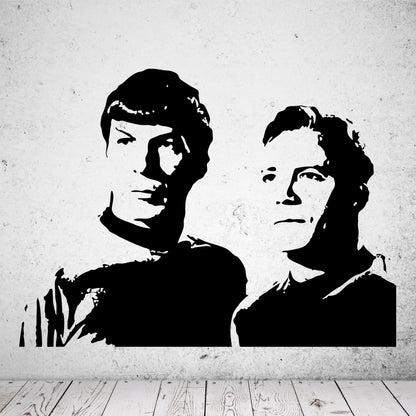 Wandtattoo Star Trek James T. Kirk und Spock