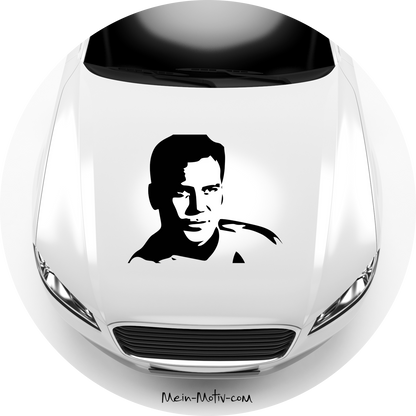 Autoaufkleber Star Trek William Shatner