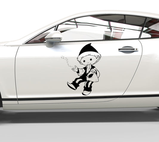 Autoaufkleber Sandmännchen