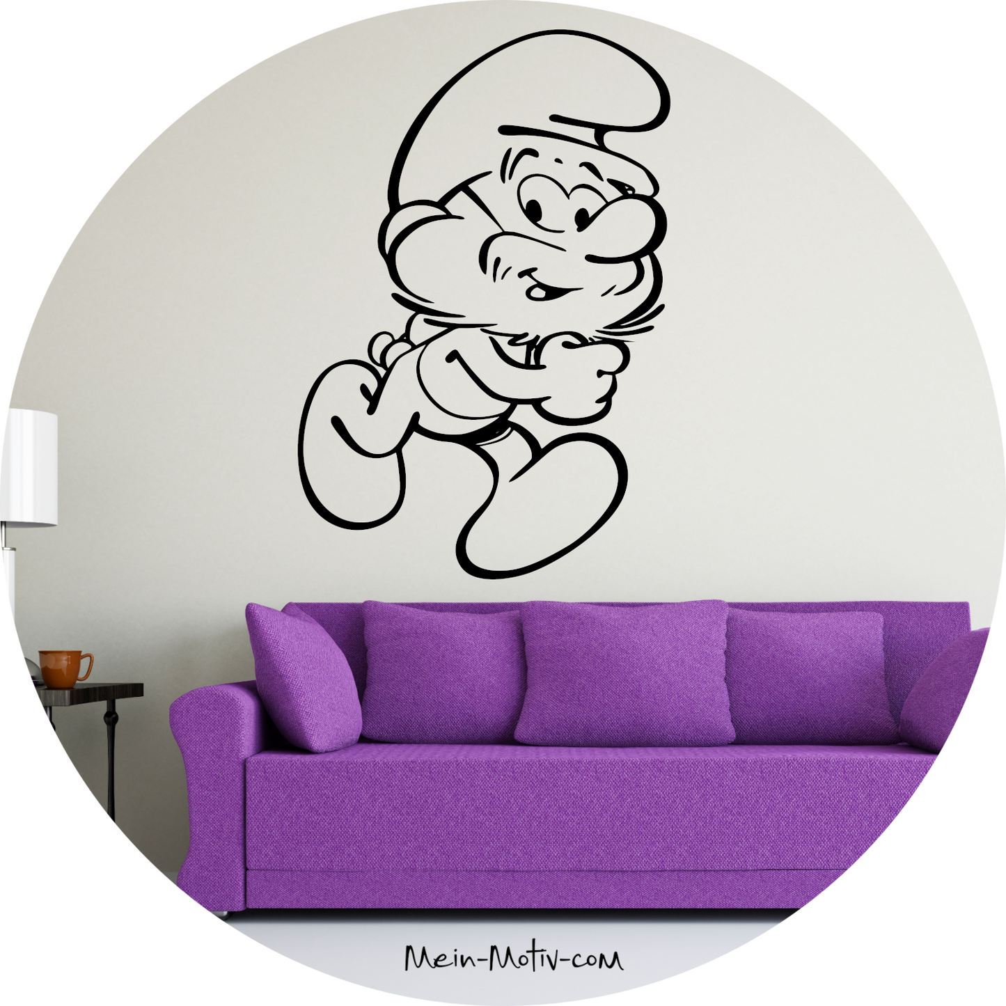 Wandtattoo Die Schlümpfe Papa Schlumpf
