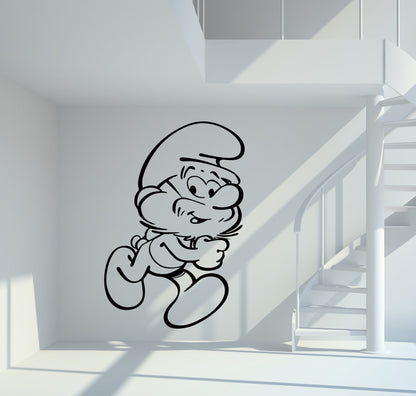 Wandtattoo Die Schlümpfe Papa Schlumpf