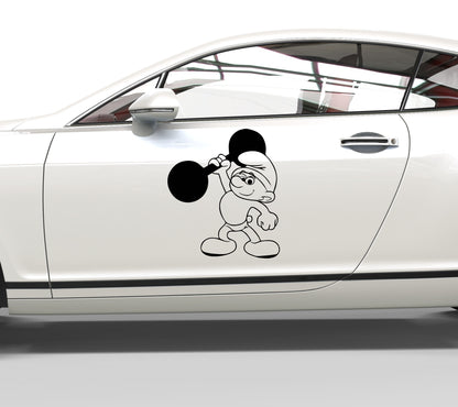 Autoaufkleber Die Schlümpfe Hefti