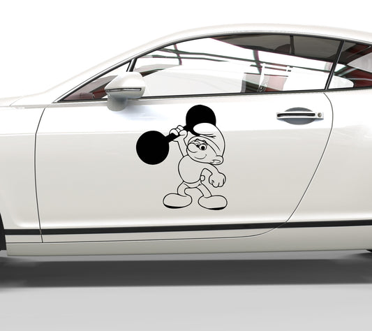 Autoaufkleber Die Schlümpfe Hefti