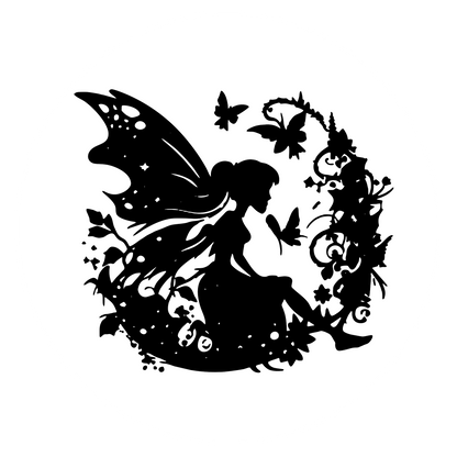 Wandtattoo Baumelfe