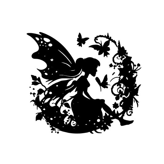Wandtattoo Baumelfe