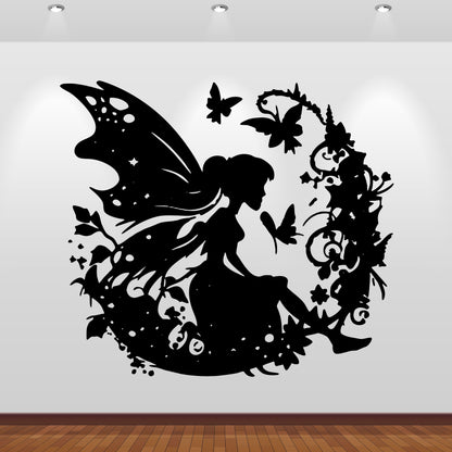 Wandtattoo Baumelfe