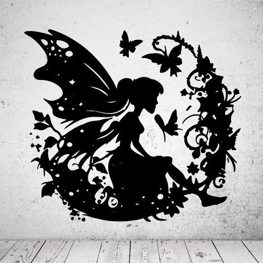 Wandtattoo Baumelfe