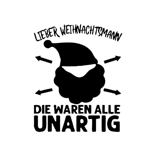 Autoaufkleber Lieber Weihnachtsmann