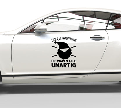 Autoaufkleber Lieber Weihnachtsmann