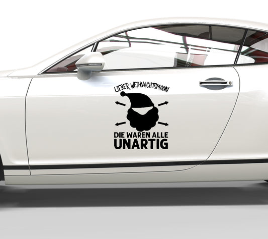 Autoaufkleber Lieber Weihnachtsmann