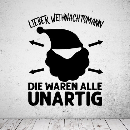 Wandtattoo Lieber Weihnachtsmann