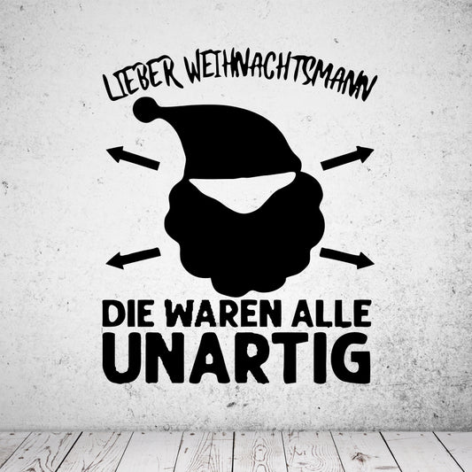 Wandtattoo Lieber Weihnachtsmann